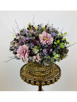 Настольный декор Фиолетовые хризантемы