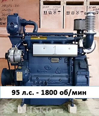 Судовой двигатель WP4C95-18 95 л.с. 1800 об/мин