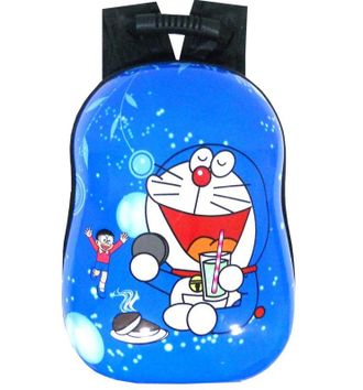 Детский пластиковый рюкзак Дораэмон / Doraemon голубой