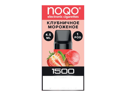 Картридж NOQO Basic Pod Клубничное Мороженое Затяжек 1500