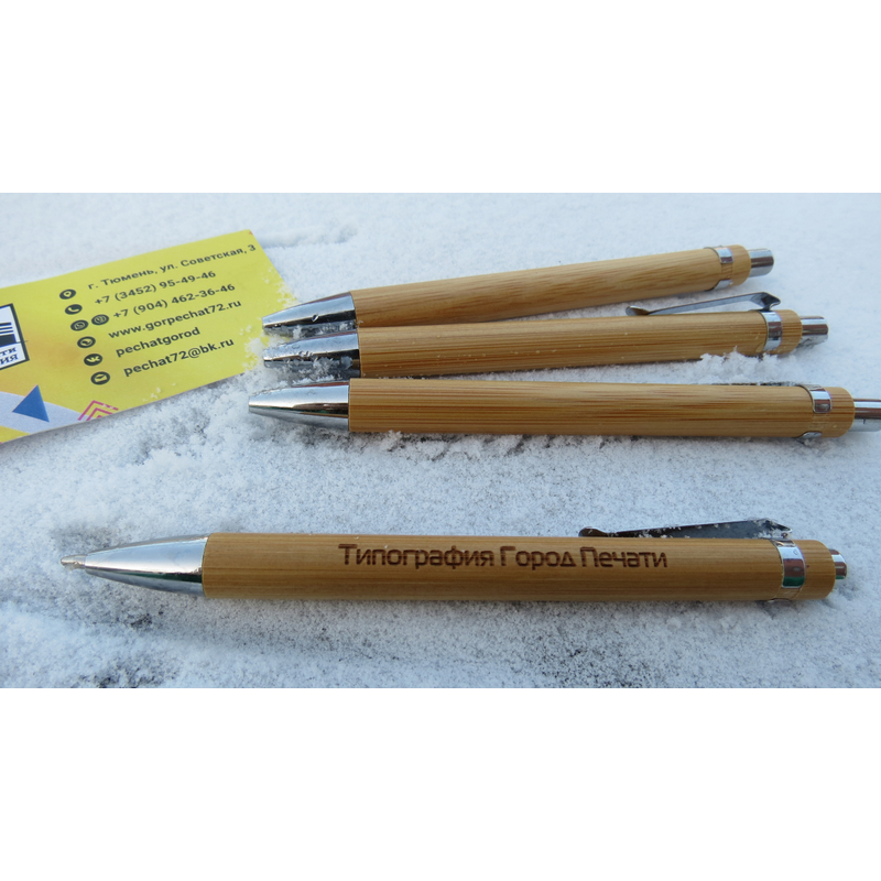 деревянные ручки с логотипом в Тюмени нанесение на ручки