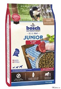Bosch Junior Lamb & Rice Бош  Юниор корм для щенков всех пород с чувствительным пищеварением - ягненок, рис, 15 кг