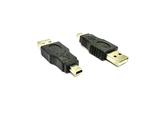 Переходник USB штекер -  mini USB штекер (2  шт.)