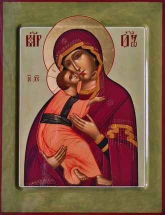 Образ Пресвятой Божией Матери "Владимирская".  Формат иконы: 22х28см.
