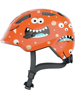 Шлем велосипедный ABUS Smiley 3.0 детский, оранжевый с монстрами