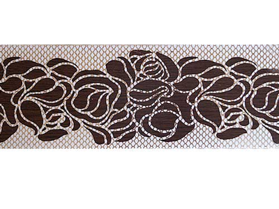 "Жаклин", фасонная планка для потолочных шин ПВХ в рулонах