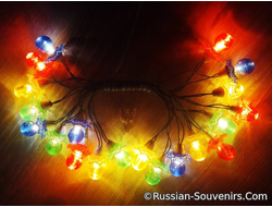 Елочная гирлянда СССР (купить советские новогодние фонарики Карусель на 18 или 20 лампочек)
