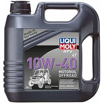 НС-синтетическое моторное масло LIQUI MOLY для 4-тактных квадроциклов ATV 4T Motoroil Offroad 10W40 (синтетика) - 4 л (7541)