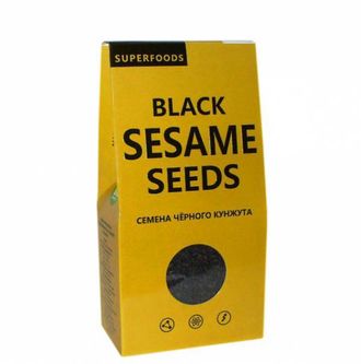 Семена кунжута черного 150 г (Black Sesame Seeds), Компас Здоровья