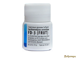 Дрожжи для дистилляции Safspirit FD-3 Fruit, для фруктовых браг, 10 гр. (Fermentis)