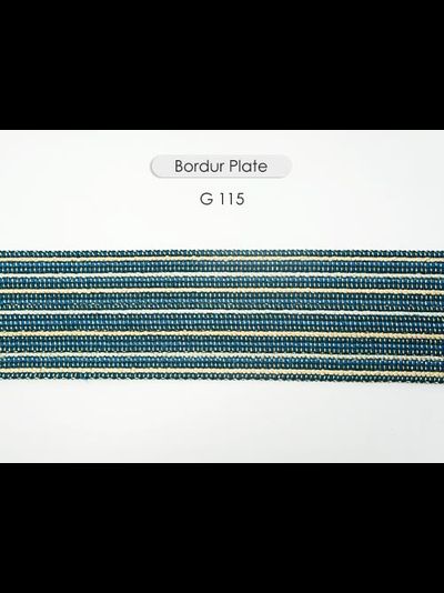 Арт. Plate, серия Majestic. Бордюр декоративный для штор с люрексом