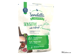 Sanabelle Sensitive Санебель Сенсетив корм для взрослых кошек с чувствительным пищеварением - домашняя птица, 2 кг