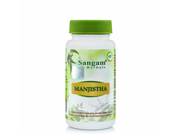 МАНЖИШТА  (MANJISHTHA) ДЛЯ ОЧИЩЕНИЯ КРОВИ 850 МГ SANGAM HERBALS, 60 ТАБ.