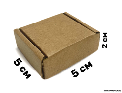 Коробка картонная 5 x 5 x 2 см