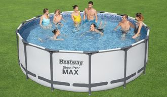 Каркасный бассейн Bestway Round Steel Pro MAX (круг) 4,88 х 1.22 м ; артикул 5612Z