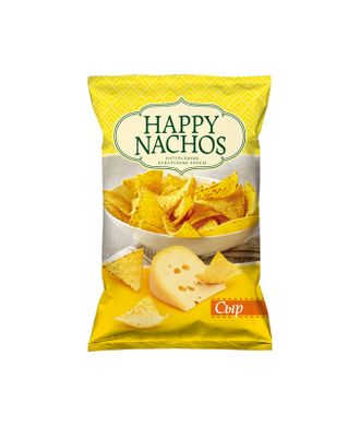 Чипсы кукурузные начос &quot;Happy Nachos&quot; со вкусом сыра 75 гр.