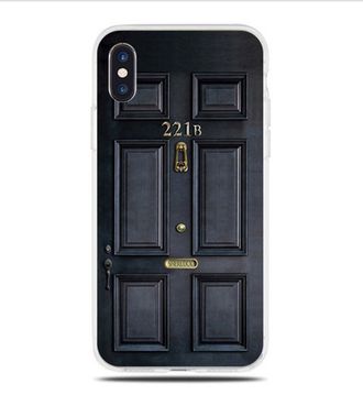 Защитная крышка силиконовая iPhone 5/5S, с рисунком Шерлок Холмс 221B