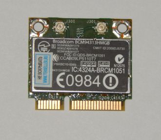 Wi-Fi+Bluetooth 4.0 для ноутбука Broadcom BCM94313HMGB 802.11 b/g/n (комиссионный товар)