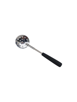 Черпак рыболовный нержавейка, ручка неопрен, длина 40см, диаметр 8см