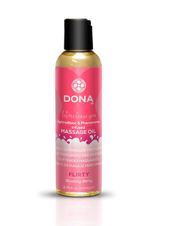 Массажное масло с феромонами и афродизиаками "Флирт" DONA Scented Massage Oil Flirty Aroma: Blushing