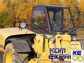 395-56-11740 Стекло правое KOMATSU WH609  WH613  WH716