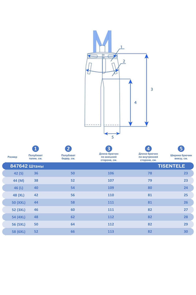 Штаны горнолыжные женские Tisentele