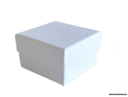 Коробка ювелирная для кольца Квадрат 5 x 5 см h - 3 см Белый