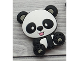 Бусина панда - серый