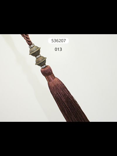 Арт. 536207. Кисть для штор с металлическими бусинами, 62 см