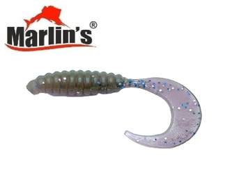 Силиконовая приманка  &quot;Marlin&#039;s&quot; Tvister TV23 23мм/0,2гр Цвет Т22 (уп.-20шт.)