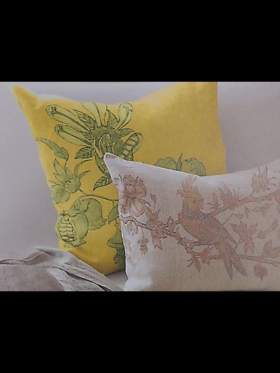 FA1122.  Портьера с тропическими птичками