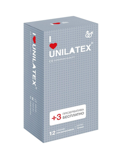Презервативы с точками Unilatex Dotted - 12 шт. + 3 шт. в подарок Производитель: Unilatex, Испания