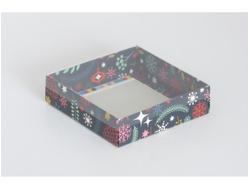 Коробка на 1 печенье с прозрачной крышкой, 11*11*3 см