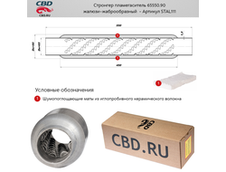 Стронгер пламегаситель CBD 65550.90 с жаброобразным внутренним узлом STAL111