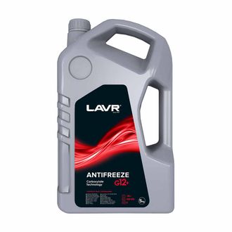 ОХЛАЖДАЮЩАЯ ЖИДКОСТЬ ANTIFREEZE КРАСНЫЙ LAVR -45 G12+ 5КГ LN1710