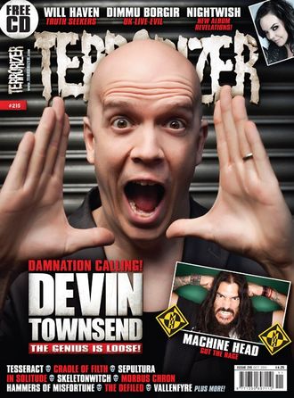 TERRORIZER Magazine October 2011 Devin Townsend, Machine Head Cover Иностранные музыкальные журналы
