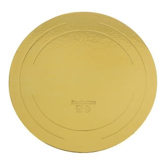 Подложка под торт усиленная (золото-жемчуг) круглая, h — 3,2 мм, размер - в ассортименте, от 25 руб.