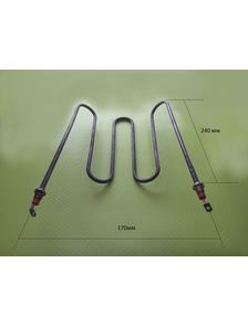 ТЭН на аппарат приготовления шаурмы 17/24 см гнутый 230V 1400W GSKR105 Артикул: TPR005