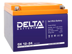 Гелевый аккумулятор Delta GX 12-24 (12 В, 24 А*ч)