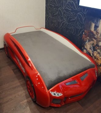 Кровать-машинка CAR 3D "Lamborghini" (160х80) Пластик Gebau (Бельгия) + 250 бонусов
