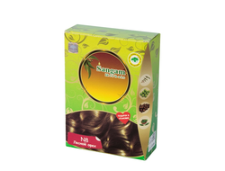 Краска для волос на основе хны Лесной орех (Золотисто-коричневый) Sangam Herbals,  100 гр