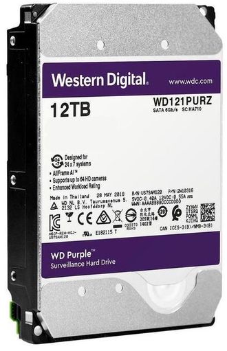 12 ТБ Жесткий диск WD Purple [WD121PURZ]