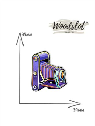 Фотоаппарат - Брошь/ значок - 515