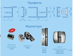 Профили, фурнитура, конфигурации перегородок