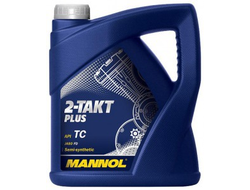 Масло моторное MANNOL 2 TAKT PLUS полусинтетическое, 4 л. (для мотоциклов)