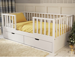 Кровать детская Кидс-9 из массива сосны 80 х 160/180 см