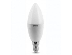 Лампа светодиодная Gauss Elementary Свеча E14 6W(450lm) 4100K 4K 100x37 матовая, пластик/алюм. 33126