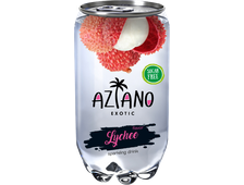 Азиано Личи (Aziano Lychee), газированный напиток, объем 0.350 л.