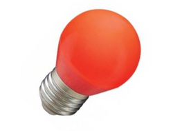Лампа светодиодная Ecola шар G45 E27 5W Красный матов. 77x45 K7CR50ELB