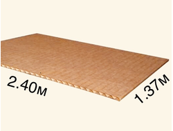 Картон листовой для упаковки и накрывания пола при ремонте, размер 1.37*2.40м